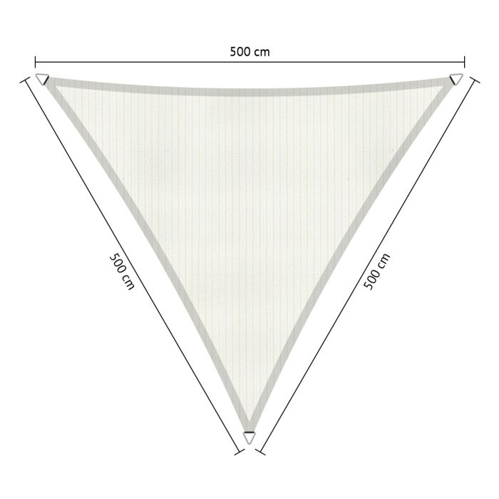 Schaduwdoek driehoek 5,00x5,00x5,00 meter main product photo