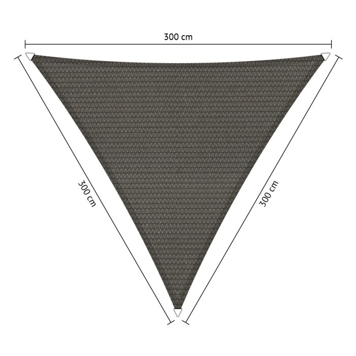 Schaduwdoek driehoek 3,00x3,00x3,00 meter main product photo