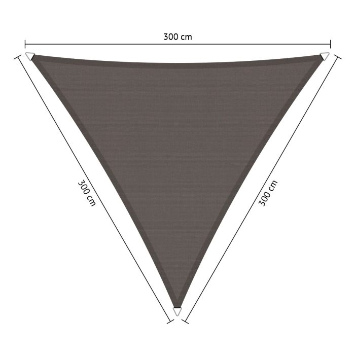 Schaduwdoek driehoek 3,00x3,00x3,00 meter waterdicht main product photo