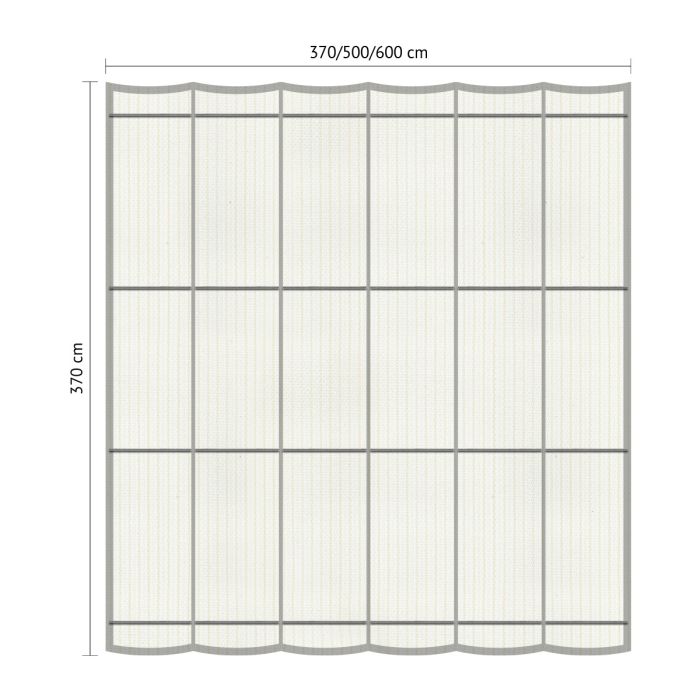 Harmonicadoek 3,70x3,70-Arctic White main product photo