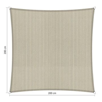 Schaduwdoek vierkant 2,00x2,00 meter