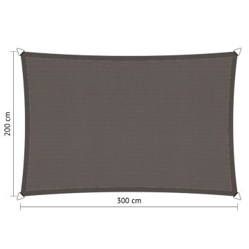 Schaduwdoek rechthoek 2,00x3,00 meter waterdicht