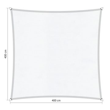 Schaduwdoek vierkant 4,00x4,00 meter waterdicht